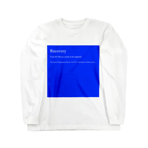 ブルーバックエラー ロングスリーブTシャツ