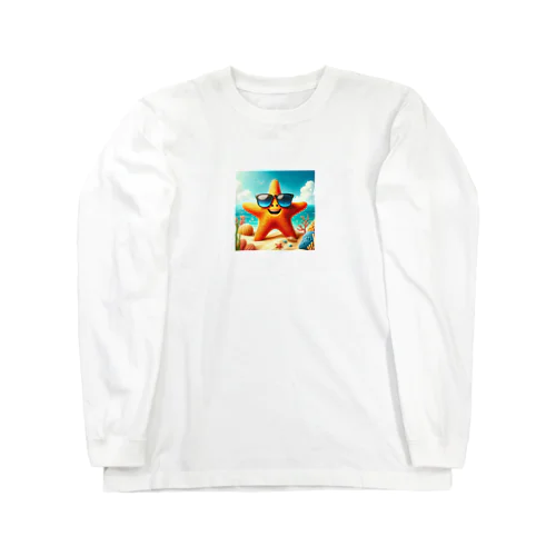 サングラスをかけた笑顔のヒトデ - 海の陽気な仲間！ Long Sleeve T-Shirt