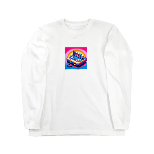 ピクセルアート　レトロゲーム Long Sleeve T-Shirt