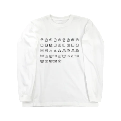 洗濯早見表 Long Sleeve T-Shirt