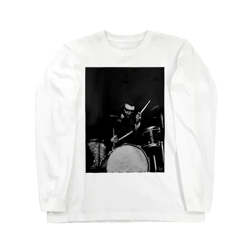 ジャズ・ドラム・プレイヤー Long Sleeve T-Shirt