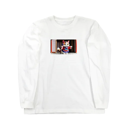 三毛猫のグッズ Long Sleeve T-Shirt