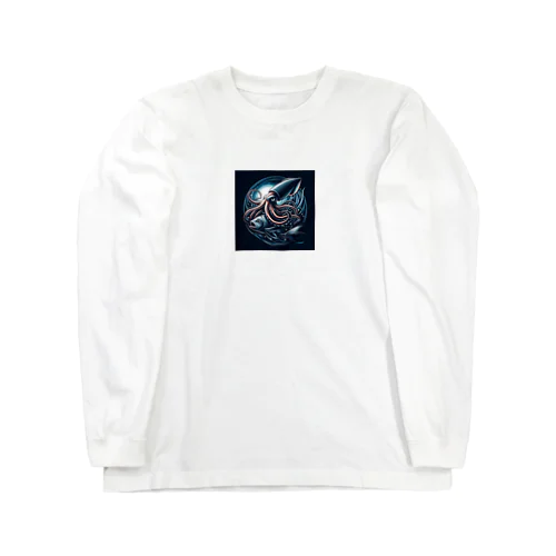 捕食する大王イカ Long Sleeve T-Shirt