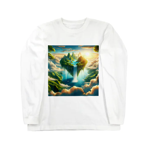 空高く浮かぶ伝説の島 Long Sleeve T-Shirt