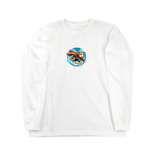 空飛ぶワンパワー Long Sleeve T-Shirt