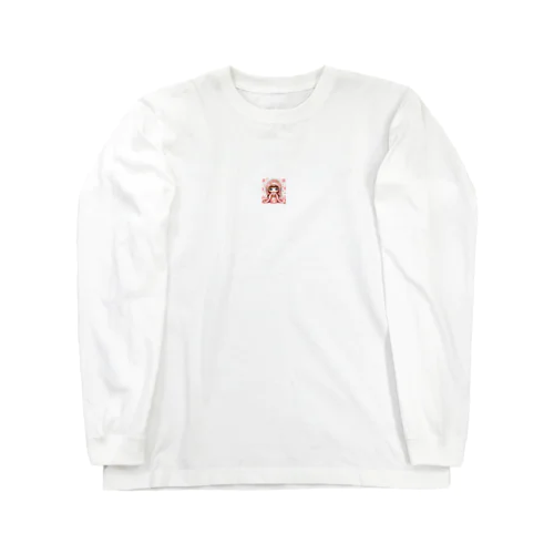 キラキラ花ミックスこけしちゃん Long Sleeve T-Shirt