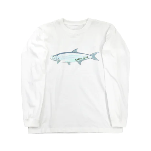 コスタリカの巨大魚ターポン Long Sleeve T-Shirt