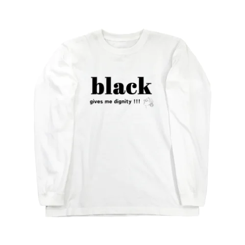 大人の推し活グッズ　おしゃれ　推しカラー  推し色　カラーロゴＴシャツ（ブラック） Long Sleeve T-Shirt