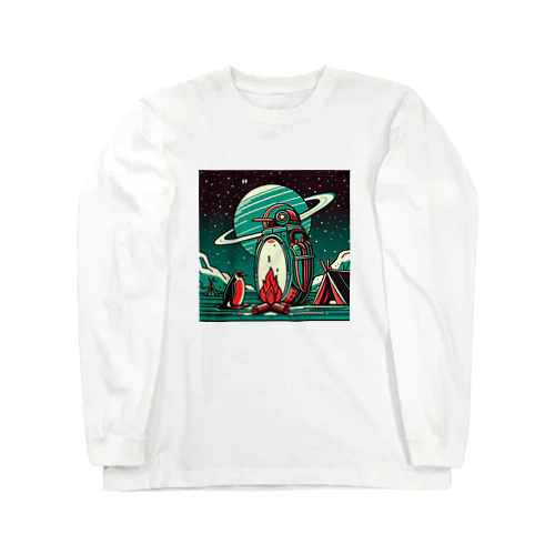 海王星ノ見エル氷上【AI画像生成】 Long Sleeve T-Shirt