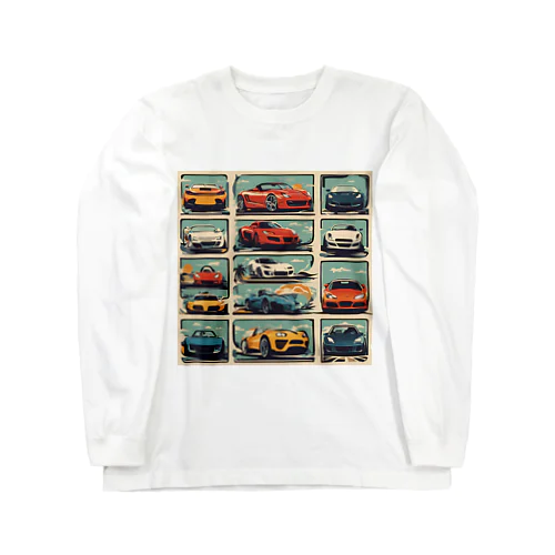 煌めく車たち ロングスリーブTシャツ