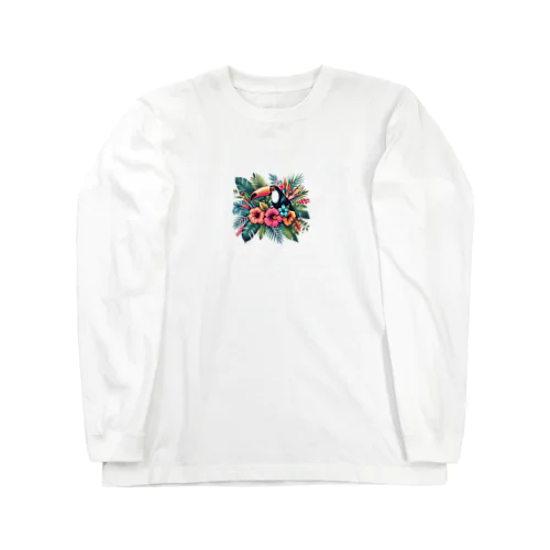 夏Tシャツ🌺花柄🌺ボタニカルアイテム Long Sleeve T-Shirt