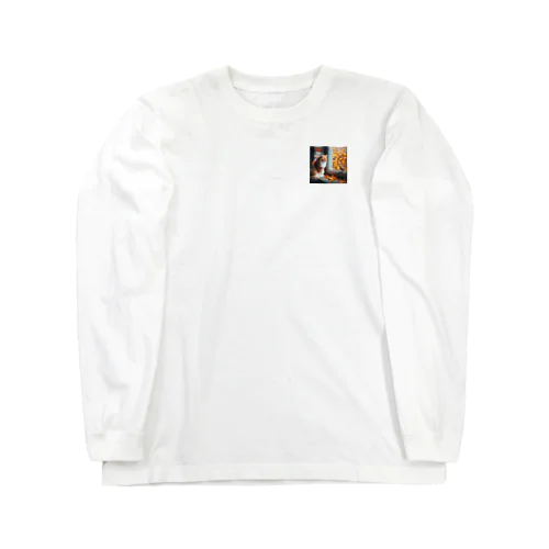 未来を見つめる哀愁CAT Long Sleeve T-Shirt