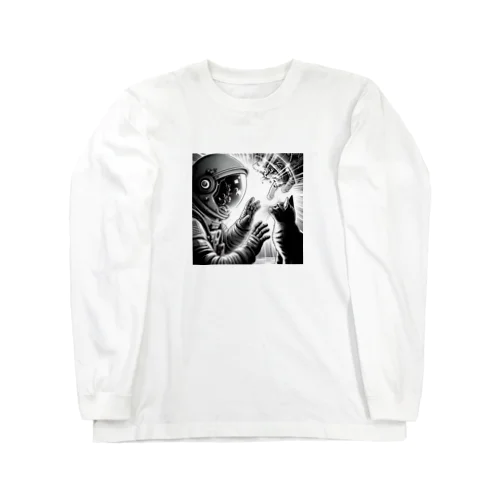 猫との遭遇 Long Sleeve T-Shirt