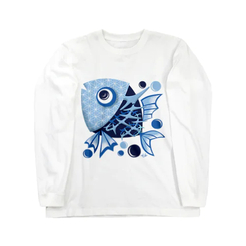 Swirl Swim Bone Long Sleeve T-Shirt