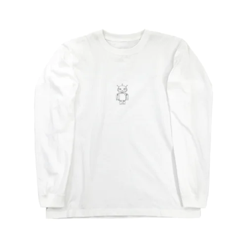 ラインアート　ロボット Long Sleeve T-Shirt