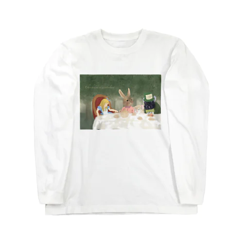 ふしぎの国のチンチラ　お茶会 Long Sleeve T-Shirt