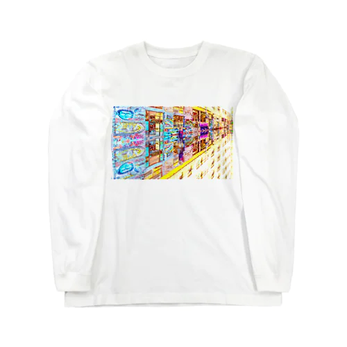 鏡面反射の坂道アート　Model「Vika_Glitter」 Long Sleeve T-Shirt