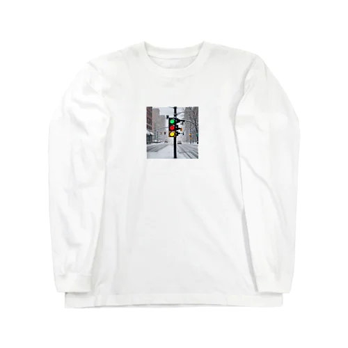 「とある国の冬の信号」 Long Sleeve T-Shirt