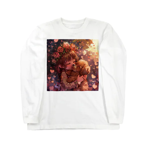 愛犬の愛心温まる愛情　なでしこ1478 Long Sleeve T-Shirt