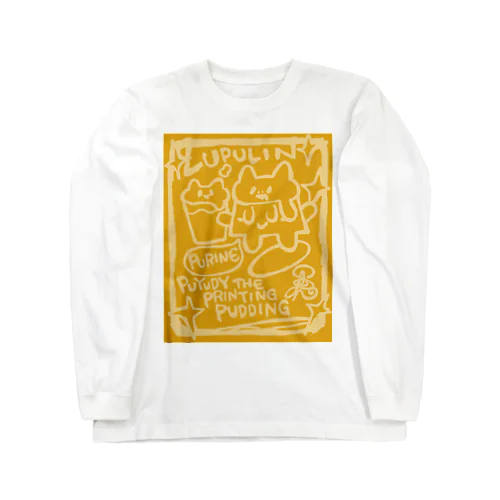 【数量限定カラー】プリンについて（ビアトーン） The Printing Pudding, Purine and Lupulin ロングスリーブTシャツ