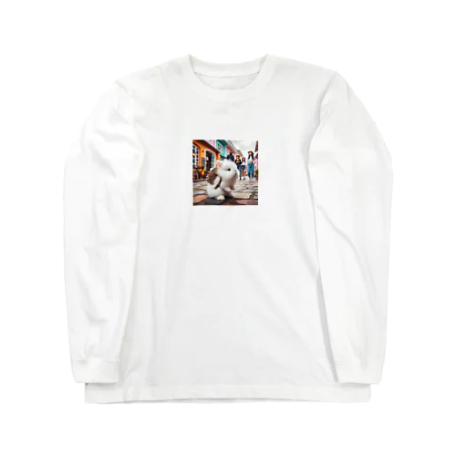 可愛らしいうさぎ Long Sleeve T-Shirt