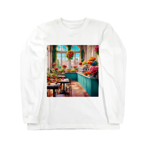 🌺華やかな・カフェ☕✨ Long Sleeve T-Shirt