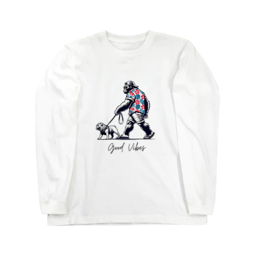 お散歩ゴリー Long Sleeve T-Shirt