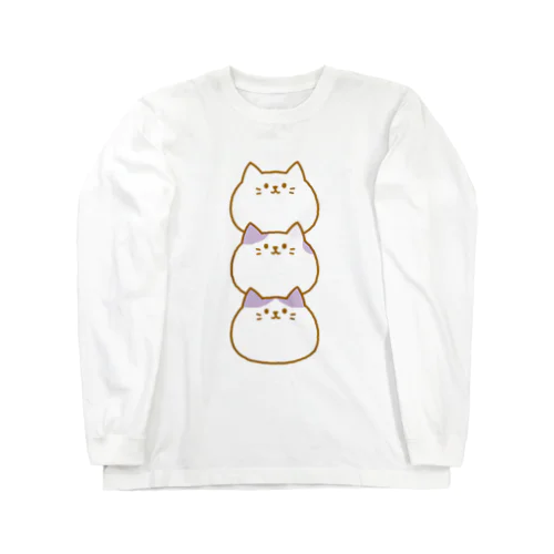 まるねこ三姉妹 Long Sleeve T-Shirt