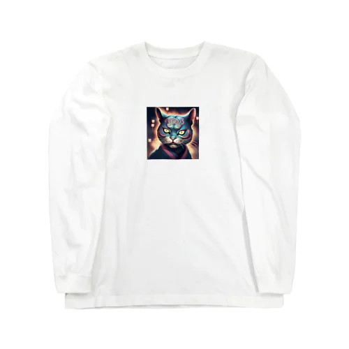 キリリ顔猫003 Long Sleeve T-Shirt