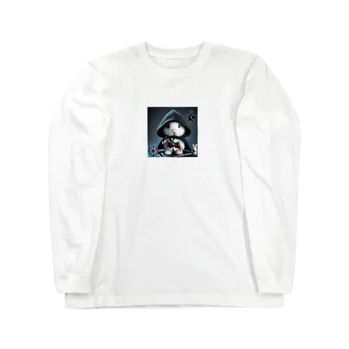 やんわりかわいい、でもどこかクールなうさぎ暗殺者 Long Sleeve T-Shirt