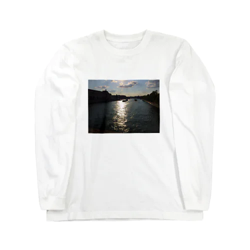 パリのセーヌ川 Long Sleeve T-Shirt