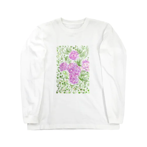 紫陽花 Long Sleeve T-Shirt