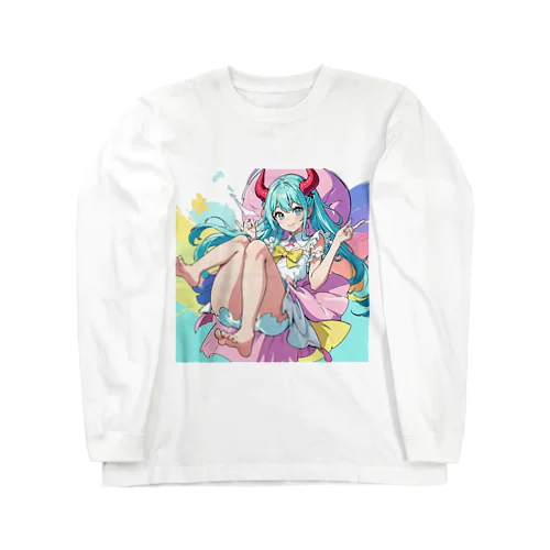 魔法悪魔少女 ロングスリーブTシャツ