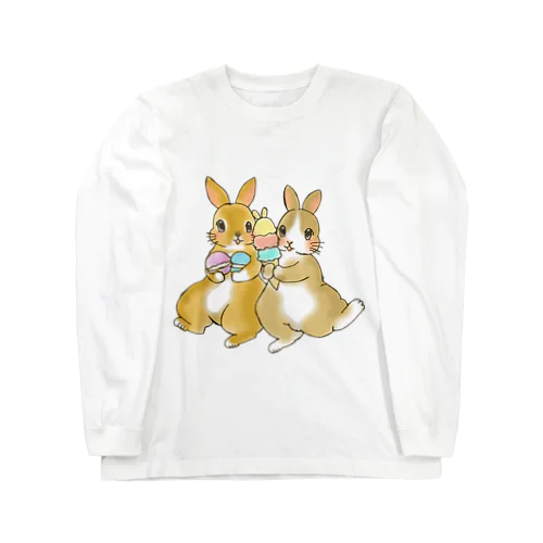 ハニーちゃん＆モカちゃん Long Sleeve T-Shirt