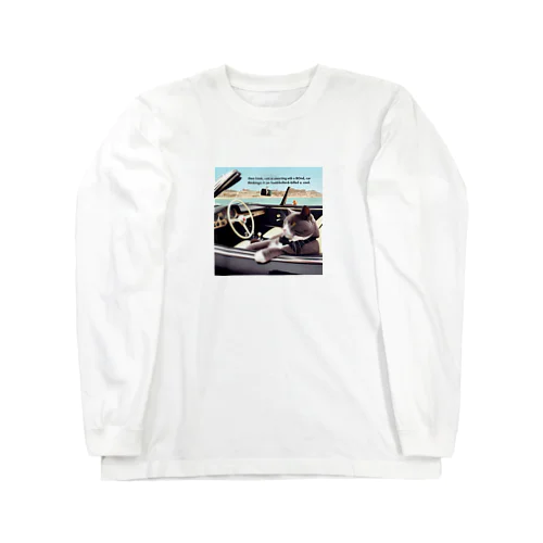 ハードボイルドに憧れる猫 Long Sleeve T-Shirt