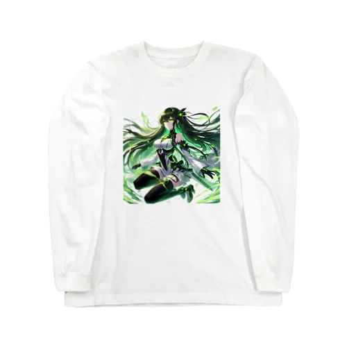 碧の髪の少女 Long Sleeve T-Shirt