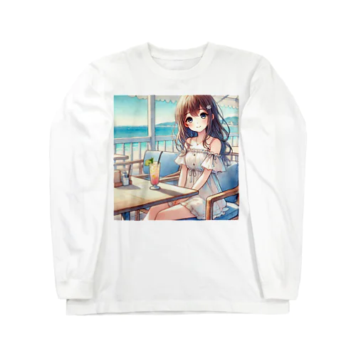 浜辺のカフェで Long Sleeve T-Shirt