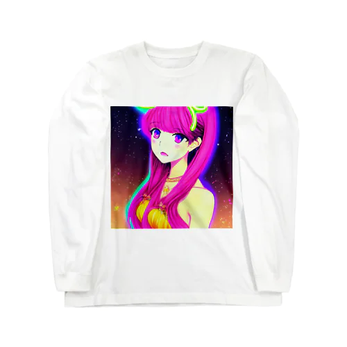 きゅぴきゅぴ★ピンク髪美人お姉さん Long Sleeve T-Shirt