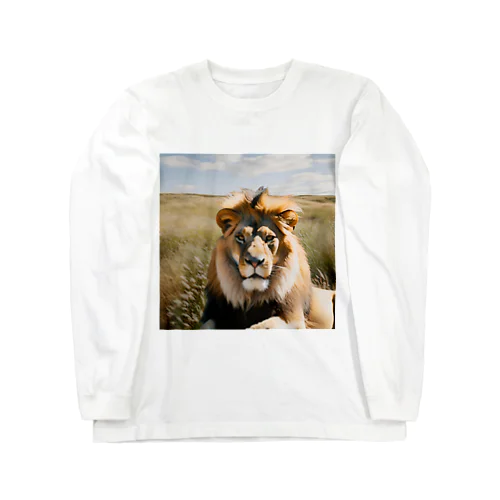 百獣の王ライオン Long Sleeve T-Shirt