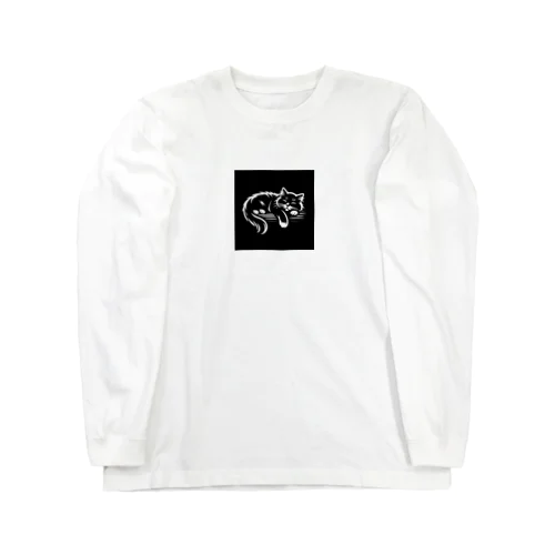 リラックス猫ちゃん Long Sleeve T-Shirt