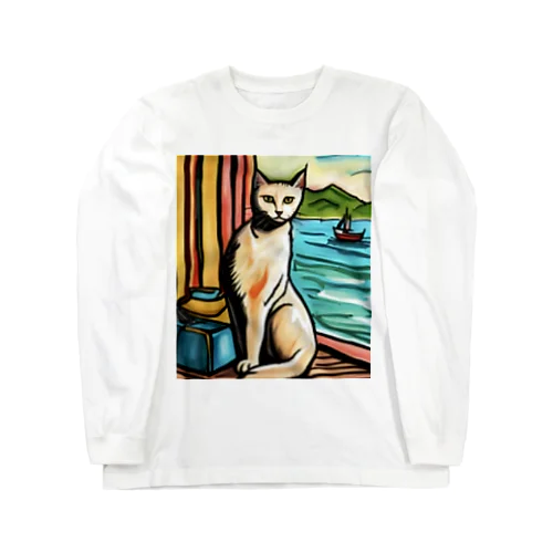 chaton blanc Long Sleeve T-Shirt