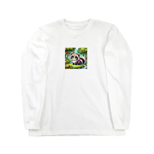 かわいい　たぬき Long Sleeve T-Shirt