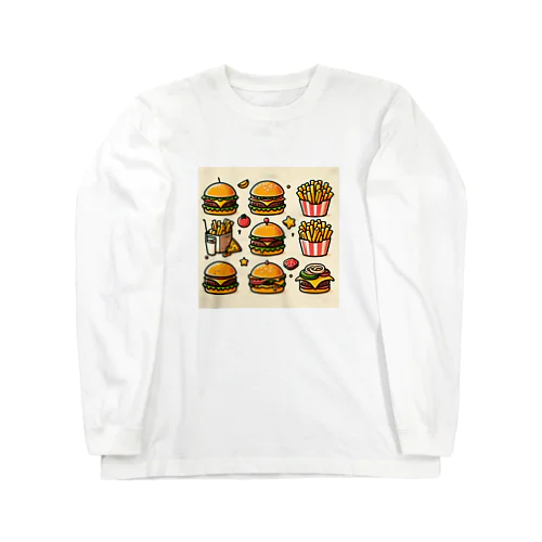 ハンバーガー Long Sleeve T-Shirt