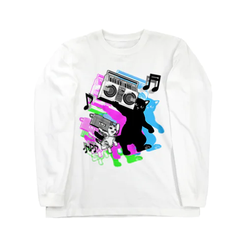 オンガク大好きニャ Long Sleeve T-Shirt