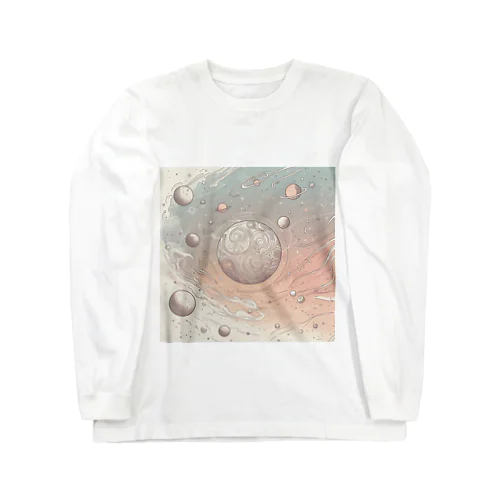 惑星のやつ 롱 슬리브 티셔츠