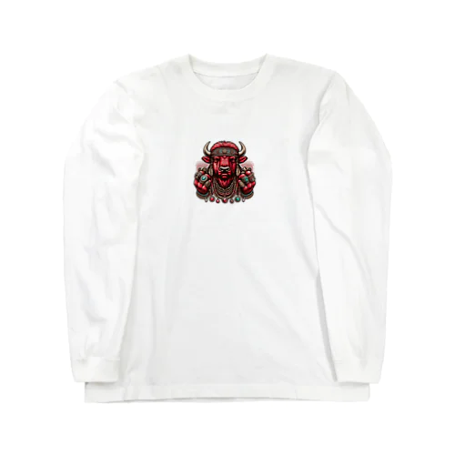 バイソン グラフィック Tシャツ Long Sleeve T-Shirt