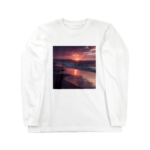 海辺の夕日 Long Sleeve T-Shirt