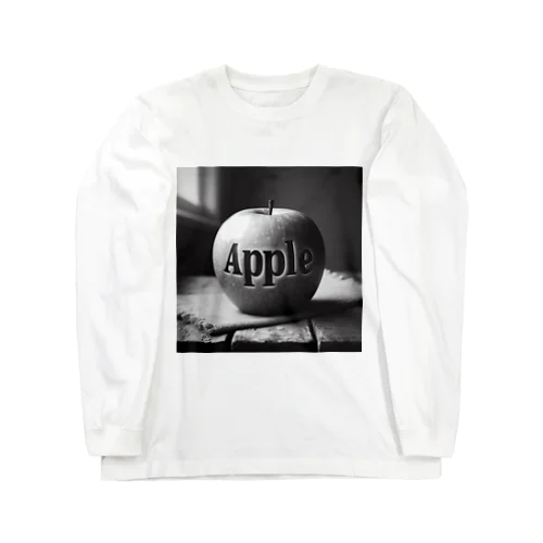 モノトーンAppleグッズ ロングスリーブTシャツ