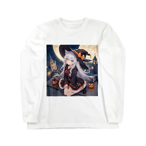 猫耳少女00019 ロングスリーブTシャツ