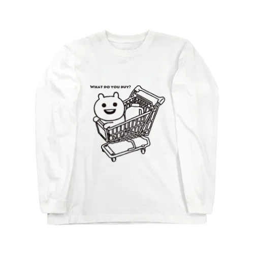 カートに乗るマエバサン Long Sleeve T-Shirt